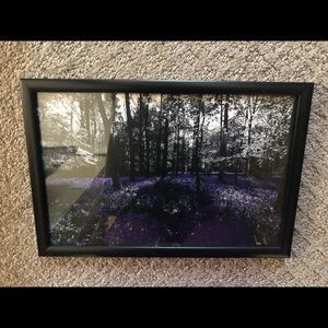 Black, White, & Purple Forrest w/ Black Frame